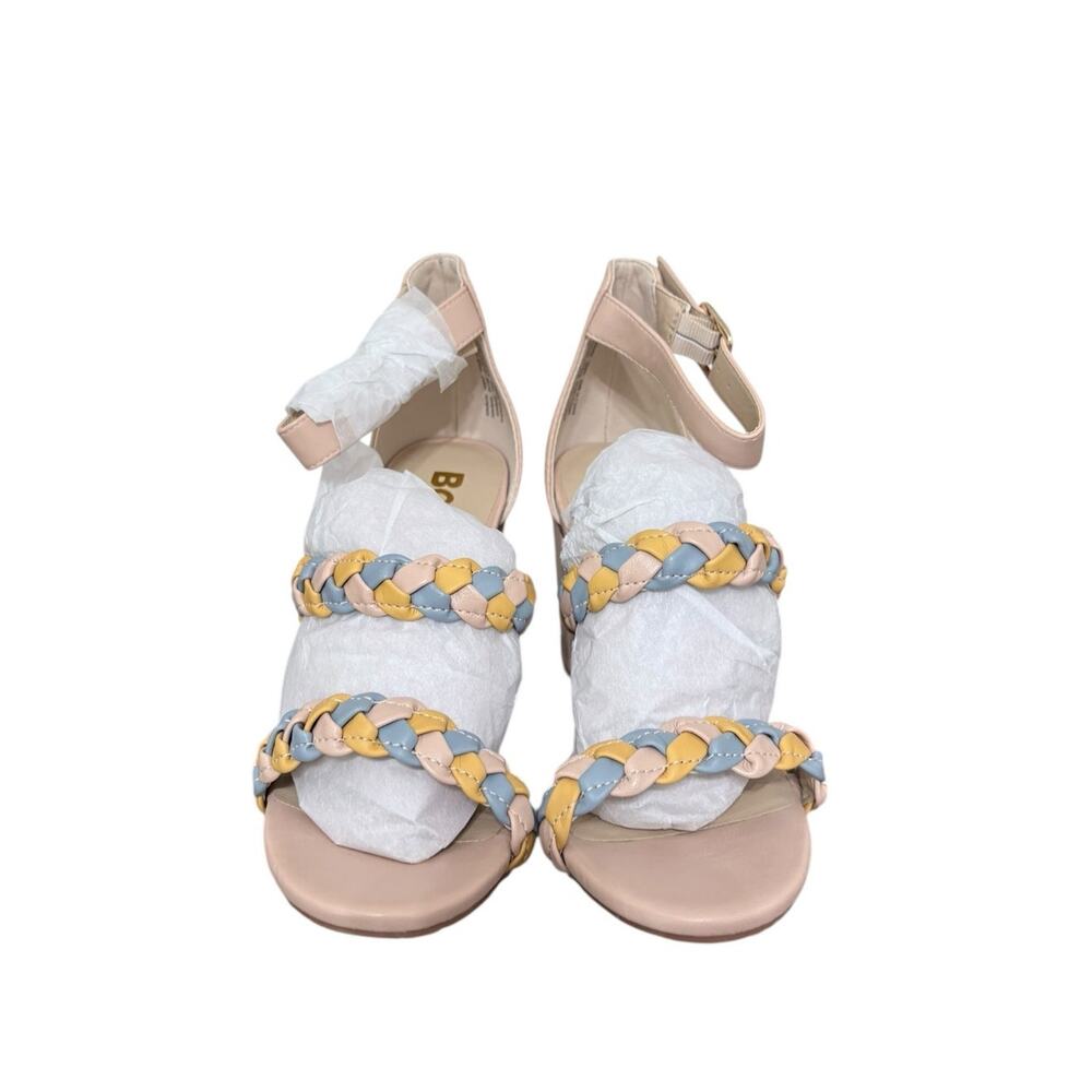 New! BC‎ Wanna Be Braided Heels Open Toe in Pastel (Light Pink) - Size 7 - Picture 5 of 9